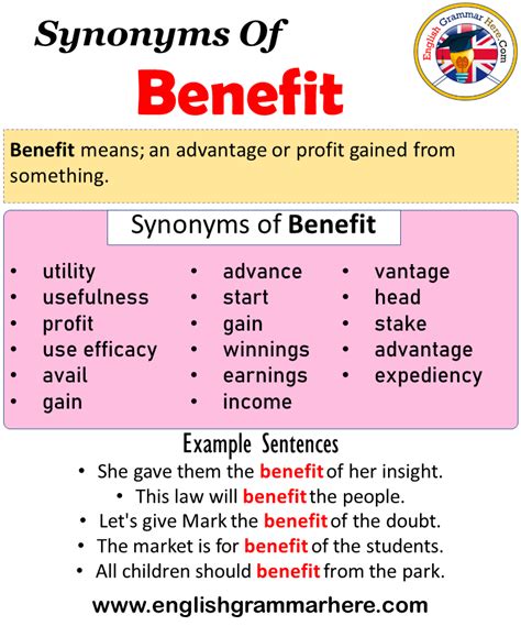 saber synonym|another word for benefited.